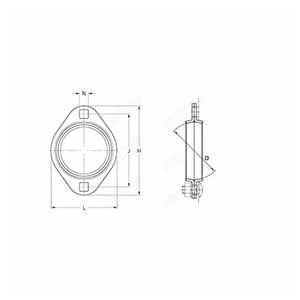 STEEL OVAL FLANGED HOUSING