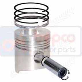 22/32-214 - Fendt engine piston with rings - Fendt Farmer 100 / Farmer 300 LS(A) / Favorit 600 / TS series (F158200310010)