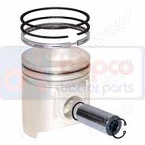 24/32-111 - Piston with rings to fit Ford 10 / 10S / 10S Mexico / 40 / New Holland TS / New Holland TS Brasil series (82850253 / 87800536 / 87801071)