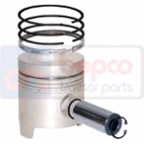 24/32-88 - Piston with rings &oslash; 111.76mm - std for Ford 10 7610 / 10 7610O / 10 7710 / 1000 7700 / 600 7600 models