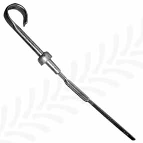 24/86-4 - Oil dipstick length 206mm for Case-IH / Ford / Laverda / New Holland tractor models