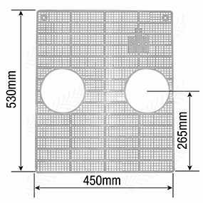 25/841-16 - Front grille to fit Case-IH Classique 323 / Classique 353 / Classique 383 / Classique 423 / Classique 453 models