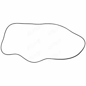 26/74-218 - Rocker cover gasket to fit John Deere 6020 / 6030 / 7020 / 7030 series (R504882 / R524496 / R524497)