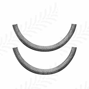 30/13-2 - Crankshaft rope seal pair rear housing for Case-IH / Claas - Harvesting / Landini / Massey Ferguson tractor models