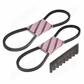 30/144-101 - Fan belt pair suitable for Landini / Massey Ferguson models (1447695M91 / 2612477 / 2614B166 / 3780608M91)