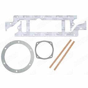 30/75-4 - Sump gasket with front & rear cork joints for Massey Ferguson 100 / 35 / Volvo BM series