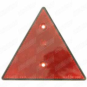 63/1963-1 - Red screw mount reflector tri. - 155 x 135mm (743010 / 743029) (743010 / 743029)