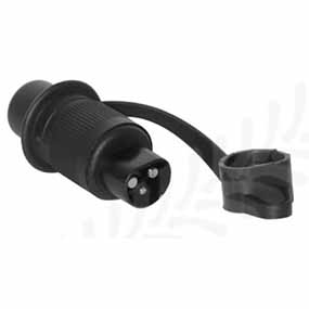 63/1970-3 - Plastic plug 3 pins - 12/24v - male for Case-IH / Claas - Harvesting / Deutz / Fendt / Fiat / Ford / McCormick / New Holland / Steyr models