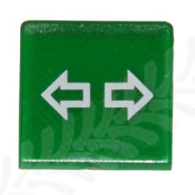 63/978-32 - Green Hazard Rocker Switch Symbol 