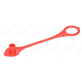 69/9481-3 - Femele Iso Q/R Cap Red &Oslash;: ext 1/2 - coupleur &Oslash;: 23,7mm (1/2) (QRAF 08 CAP)