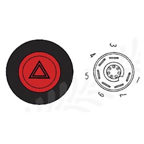 75/1884-11 - RED PUSH-BUTTON