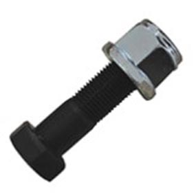 B102396 - Hex Head Bolt With Nyloc Flange Nuts - 12.9 &Oslash;: 14 x 1.5 x 50 black (25 pcs )