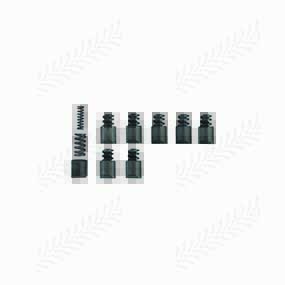 P014106 - PTO radial pins, set of 8 black cams and springs - AGRASET (106), WALTERSCHEID (1341951) 