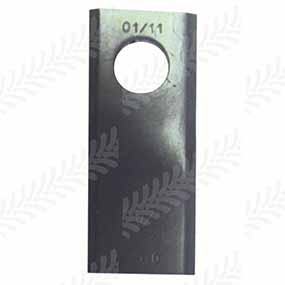 P035242 - Blade left 107 x 45 x 4mm - &oslash;18.25mm - 1 pc for John Deere 1350 / 1360 / 1460 / 1470 / 525 / 530 / 535 / 625 / 630 / 635 / 730 / 735 / 835 / 946 / 956 models