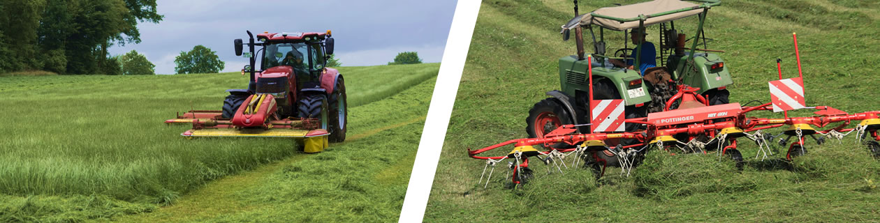 Haymaking - mowing and tedding